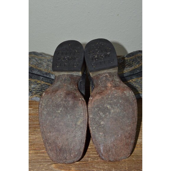 Corral Teen Girls Distessed Cross & Wing Cowboy Boots Youth Size 4.5 Women's 6.5 - Picture 5 of 13